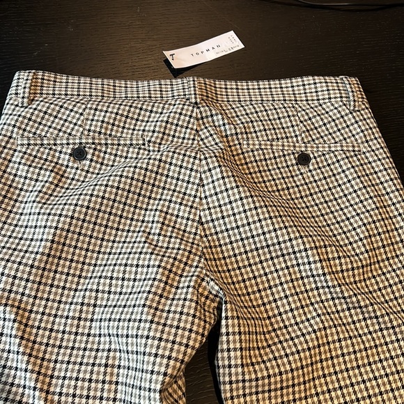 Men’s TOPMAN Super Skinny Pants W32 x L32 Black/Beige/White pattern NWT - Picture 7 of 9